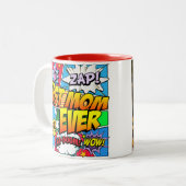 最高のMom Everのカスタム写真 ツートーンマグカップ (正面左)
