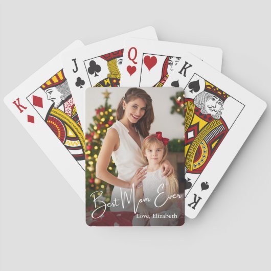 最高のMom Everのカスタム写真 トランプ (裏面)