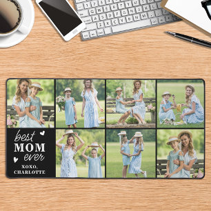 最高のMOM Everカスタム 7 Photo Collage パーソナライズされた デスクマット