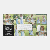 最高のMOM Everカスタム 7 Photo Collage パーソナライズされた デスクマット (キーボード&マウス)