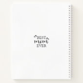 最高のMom Everタイポグラフィ写真モダンコラージギフト ノートブック (裏面)
