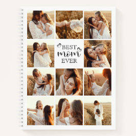 最高のMom Everタイポグラフィ写真モダンコラージギフト ノートブック