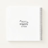最高のMom Everタイポグラフィ写真モダンコラージギフト ノートブック (裏面)