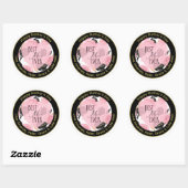 最高のMom Everハートとバラ ラウンドシール (シート)