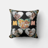 最高のMom Everハート数々の形状写真 クッション (正面)