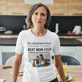最高のMom Everパーソナライズされた Newsletter写真 Tシャツ