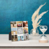 最高のMom Everパーソナライズされた Photo Collage Gray フォトプラーク (インサイチュ)