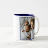 最高のMom Everフローラかわいらし金ゴールド写真Mothers Day ツートーンマグカップ (正面右)