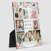 最高のMOM EVERフローラ母の日の写真 フォトプラーク (側面)