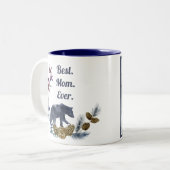 最高のMom Everフローラ素朴フォトマザーズ ツートーンマグカップ (正面左)