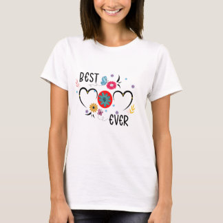 最高のMom Everフローラ蝶Tシャツ Tシャツ