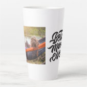 最高のMom Everモダン Photoパーソナライズされた カフェラテマグ (正面)