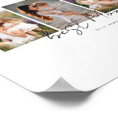 最高のMom Everモダン Script 4枚の写真コラージギフト ポスター (角)