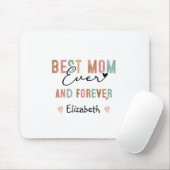 最高のMom EverレトロスクリプトGroovy Mother's day マウスパッド (マウス)