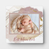 最高のMom Ever写真モダン Art フォトプラーク (正面)