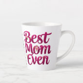最高のMom Ever母コラージュ誕生日 カフェラテマグ (右)