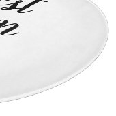 最高のMom Ever白黒のスクリプカスタムト文字 カッティングボード (角)