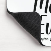 最高のMom Ever白黒カスタムスクリプトシック マウスパッド (コーナー)