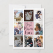 最高のMom Ever赤面ピンクの写真フローラ (正面)