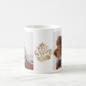 最高のMom Ever金ゴールドレタリングPhoto Collage Mom コーヒーマグカップ (中央)