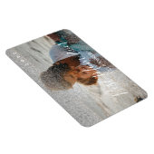 「最高のMom Ever」のシルバカスタムーグリッター写真 マグネット (右側)