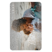 「最高のMom Ever」のシルバカスタムーグリッター写真 マグネット (縦)