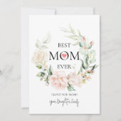 最高のMom Ever-カラフルフローラリース2 シーズンカード (正面)