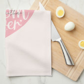 最高のMom Ever -ハート キッチンタオル (四つ折り)