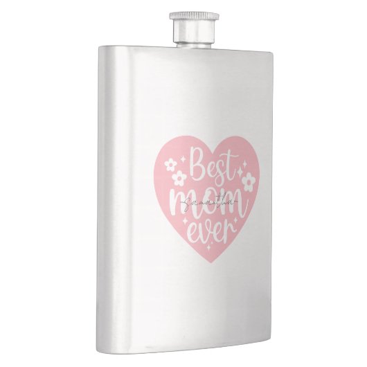 最高のMom Ever -ハート フラスク (右)