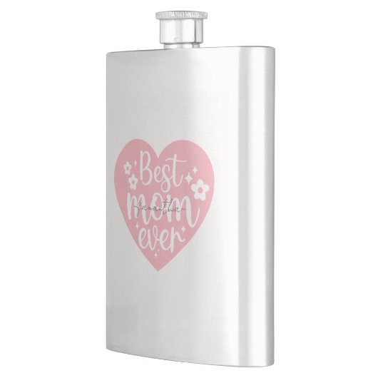 最高のMom Ever -ハート フラスク (左)