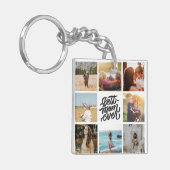 最高のMom Ever パーソナライズされた Photo Collage キーホルダー (正面左)