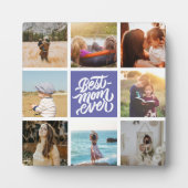 最高のMom Ever パーソナライズされた Photo Collage フォトプラーク (正面)