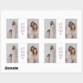 最高のMom Ever – 写真パーソナライズされたシール 長方形シール (シート)