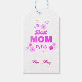 最高のMom Ever – 心のこもった&スタイリッシュデザイン ギフトタグ
