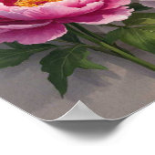 最高のMom Ever「手の牡丹とキュロシッ絵を描ク ポスター (角)