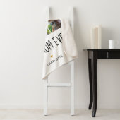 最高のMom Ever 6フォトコラージュ金ゴールドハート シェルパブランケット (インサイチュ)