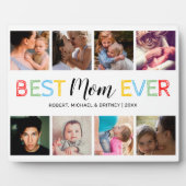 最高のMom Ever 8 Photo Collage Platue フォトプラーク (正面)