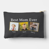 最高のMom Ever Customizable名前と画像 アクセサリーポーチ (裏面)