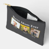 最高のMom Ever Customizable名前と画像 アクセサリーポーチ (見開き)