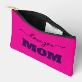 最高のMom Ever Customizable名前と画像 アクセサリーポーチ (見開き)