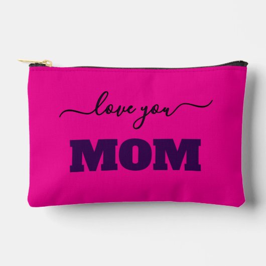 最高のMom Ever Customizable名前と画像 アクセサリーポーチ (正面)