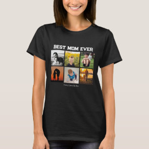 最高のMom Ever Customizable名前と画像 Tシャツ