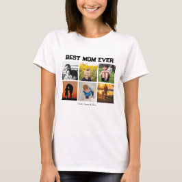 最高のMom Ever Customizable名前と画像 Tシャツ