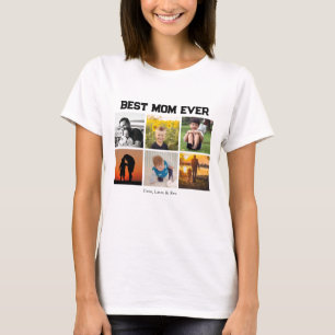 最高のMom Ever Customizable名前と画像 Tシャツ
