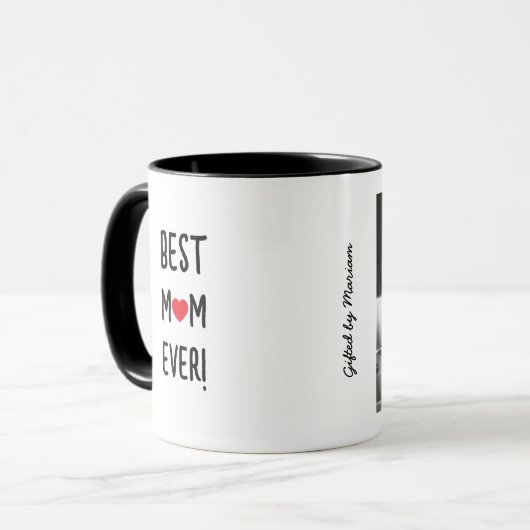 最高のMom Ever Customizable Name マグカップ (正面左)