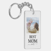 最高のMom Ever Family Photo Collage キーホルダー (正面左)