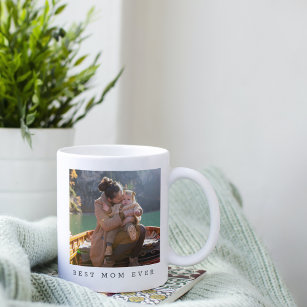 最高のMom Ever Full Photo Editable パーソナライズされた コーヒーマグカップ