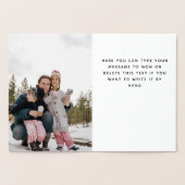 最高のMom Ever Gold Foilフォトカスタムメッセージ箔 箔カード (内部)