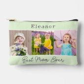 最高のMom Ever Green 3枚モノグラムの アクセサリーポーチ (正面)