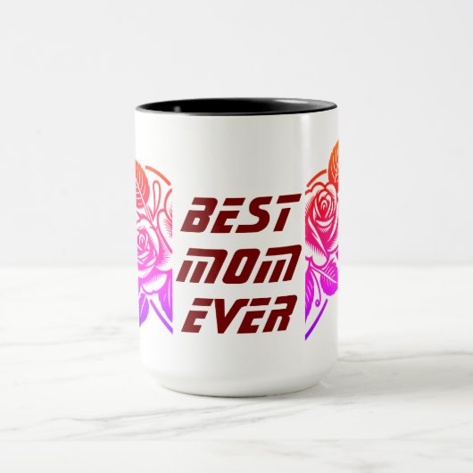 最高のMOM Ever - Happy Mother's Day マグカップ (中央)